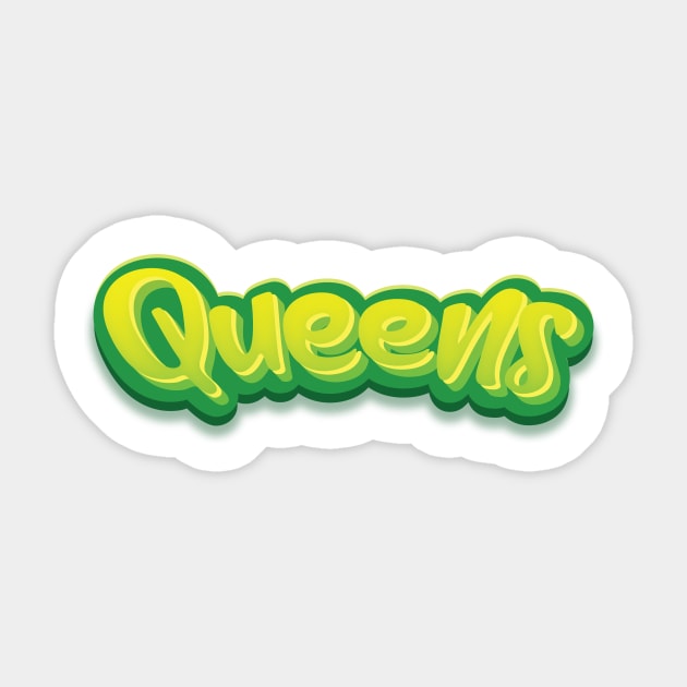 Queens New York Sticker by ProjectX23Red